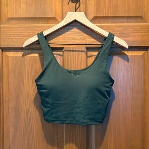 Aerie Forest Green Cropped Tank